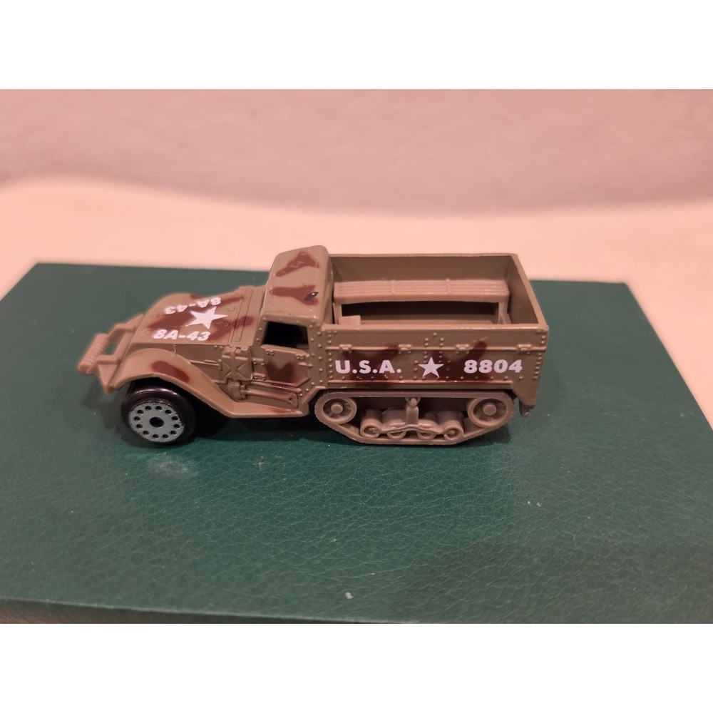 Armored Half Track Military‎ Toy Vehicle T431 USA 8804 Camouflage Tan Brown